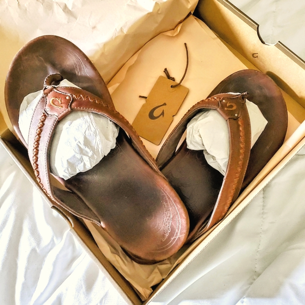 Olukai - MeaOla - Men's (12) Leather Sandals